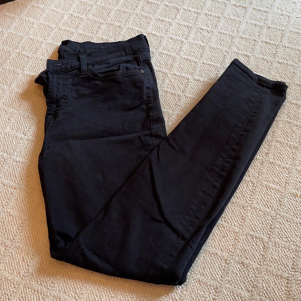 7 for all Mankind Gwenevere black jeans.